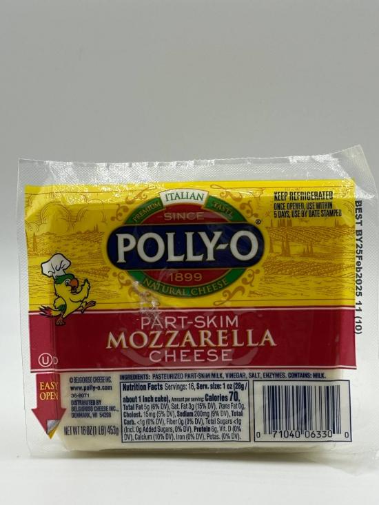 Polly-O Mozzarella  Part skim 453g.