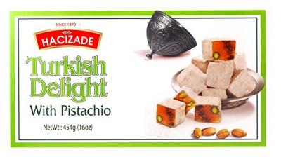 Hacizade Turkish Delight with Pistachio 454g