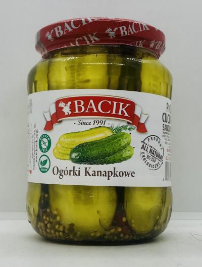 Bacik Pickled Cucumbers Sandwich Style 680g.