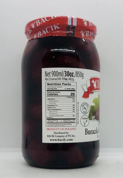 Bacik Baby Red Beets Whole 850g.