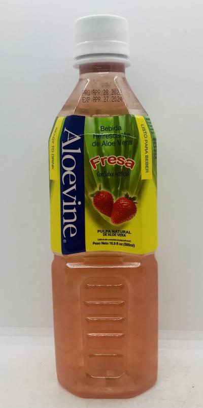 Aloevine Strawberry 500mL.