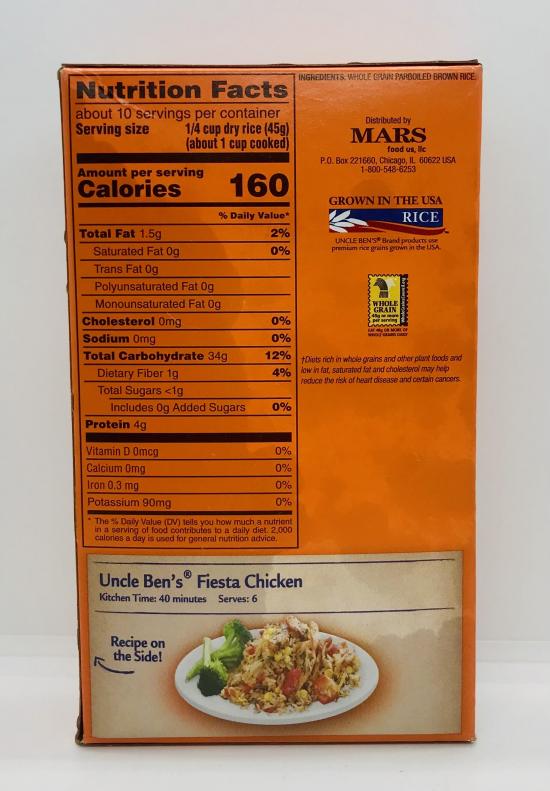 Uncle Ben's Brown Rice 454g.