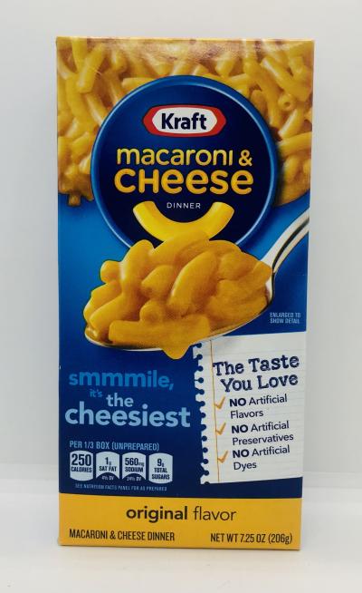 Kraft Macaroni & Cheese 206g.