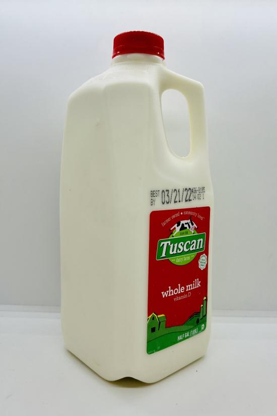 Tuscan Whole Milk vitamin D, Half gallon