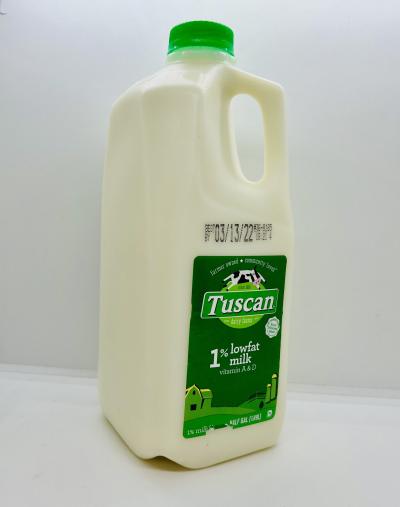 Tuscan 1% lowfat Milk w. vitamin A & D Half gallon