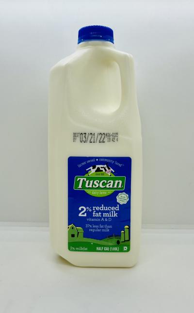 Tuscan 2% reduced fat Milk half gallon