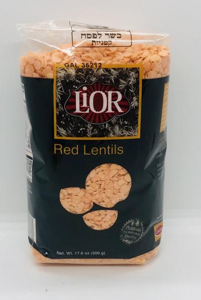 Lior Red Lentils 500g.