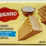 Crispy Wafer Cookies with Caramel & Cream Filling 200g