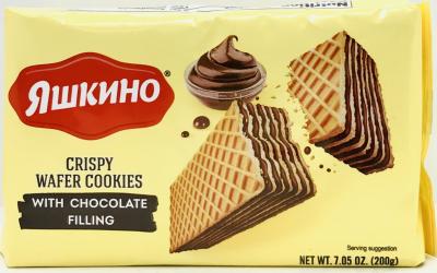 Crispy Wafer Cookies with Chocolate Filling 200g