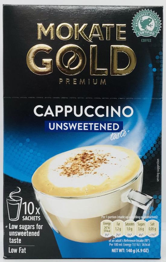 Mokate Gold Cappuccino Unsweetened 140g