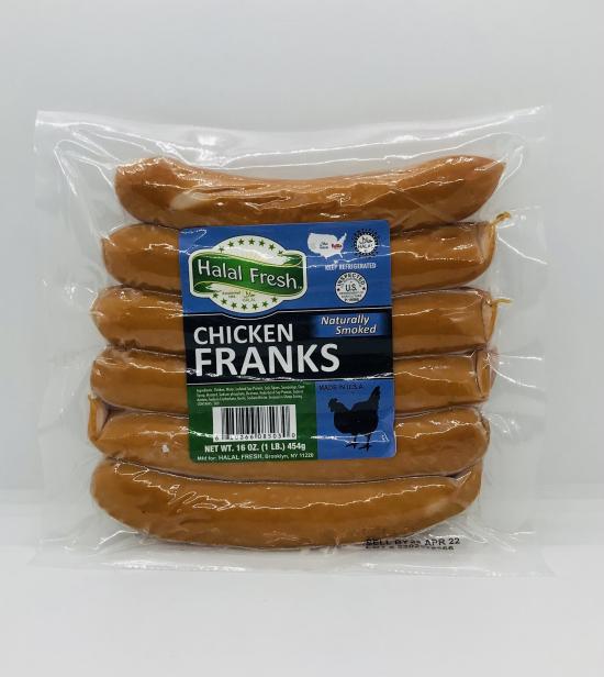 Halal Fresh Chicken Franks.