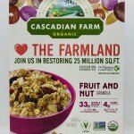 Cascadian farm fruit and nut granola 382g.