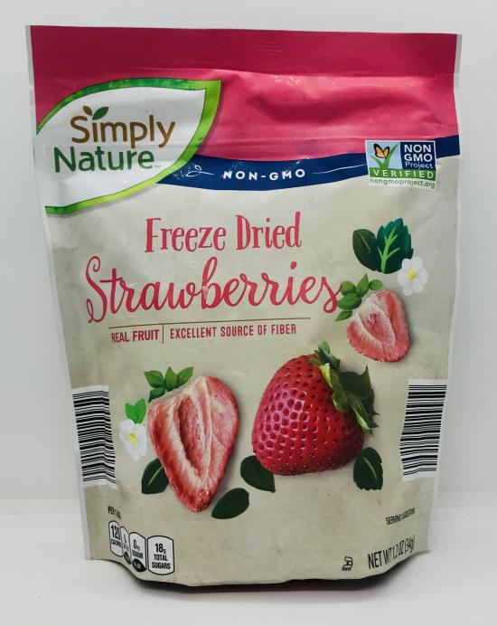 Simply nature Freeze dried Strawberries (34g.)