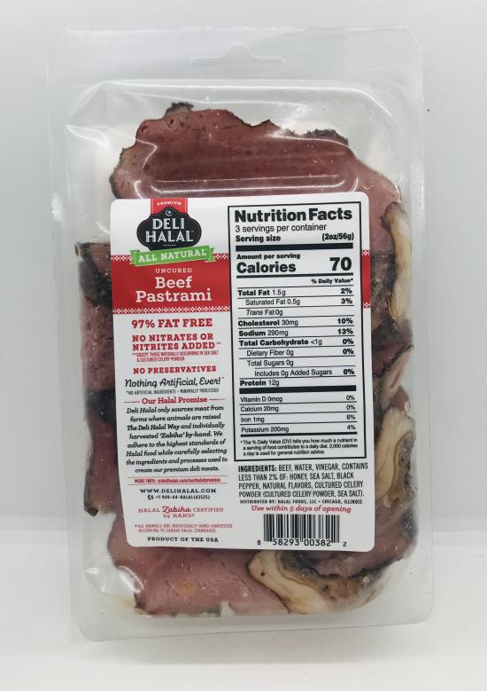 Deli Halal Beef Pastrami