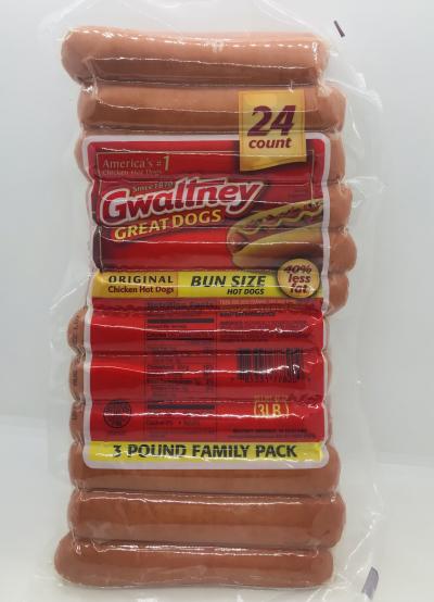 Gwaltney Chicken Hot Dogs