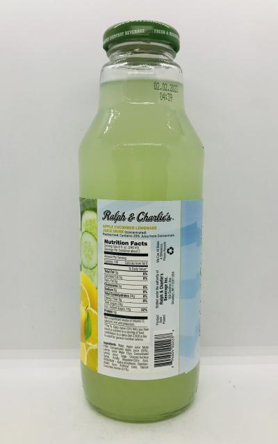 R&C Cucumber lemonade 532mL.