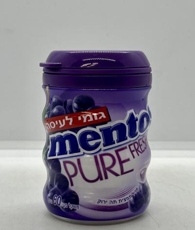 Mentos Pure Fresh Chewing Gum Green Tea Extract Grape Flavor 30pcs