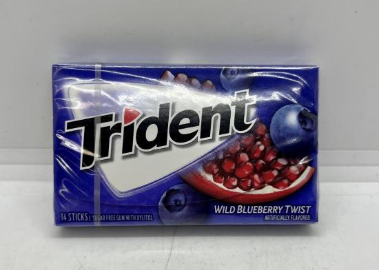 Trident Wild Blueberry Twist Gum 14 Sticks