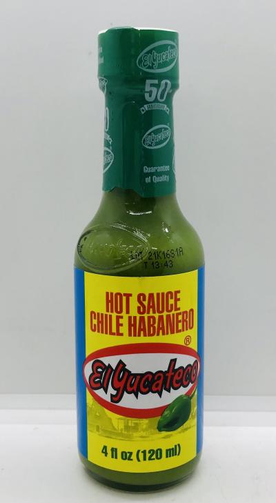 El Yucateco Green Hot Sauce 120mL.