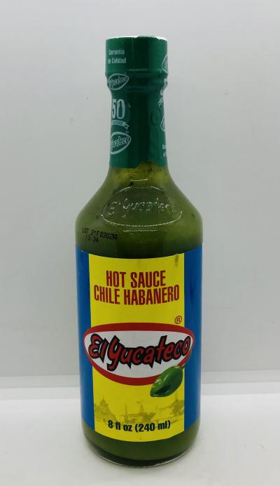 El Yucateco Green Hot Sauce 240mL.