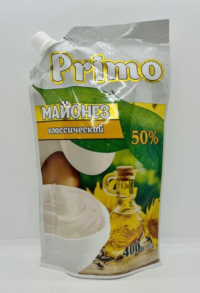 Primo Mayonnaise "Classic 50%" 400g.