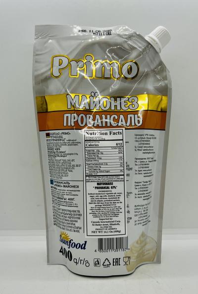 Primo Mayonnaise Provansal 400g.