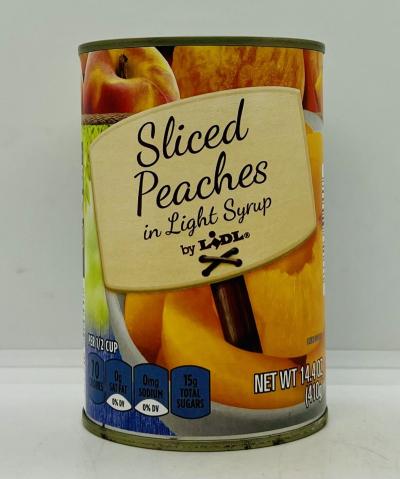 Sliced Peaches in Light Syrup 410g.