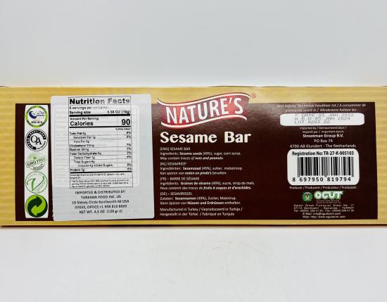 Ocut Nature's Sesame Bar 128g.