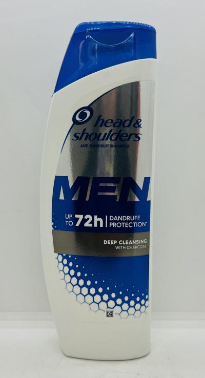 Head & Shoulders Men Deep Cleansing w. Charcoal 400mL.