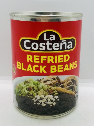 La Costena Refried Black Beans 580g.