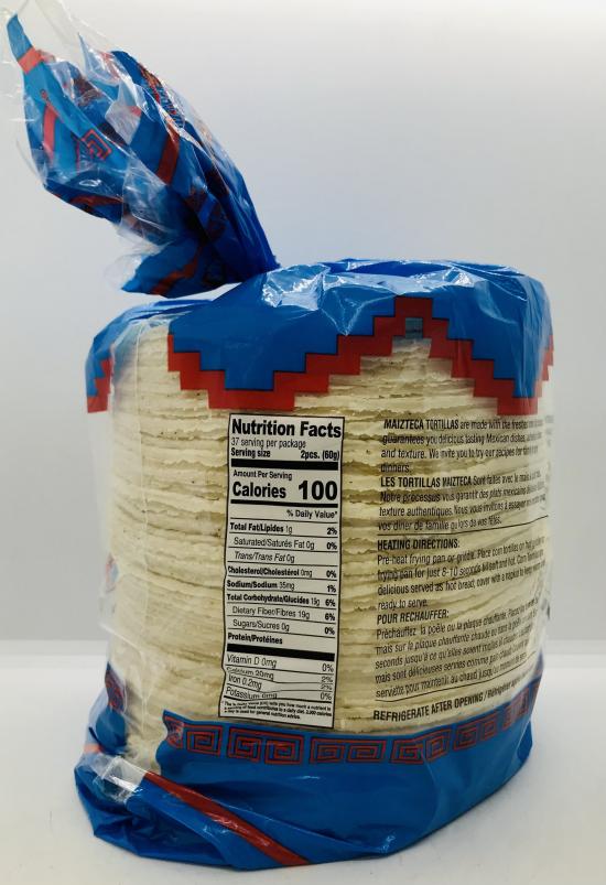 Maizteca Corn Tortillas 2.27kg.