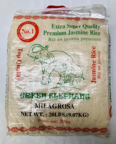 Green Elephant Premium Jasmine Rice 20lbs