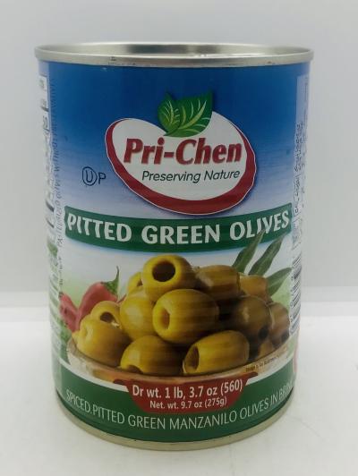 Pri-Chen Green Olives 560g.