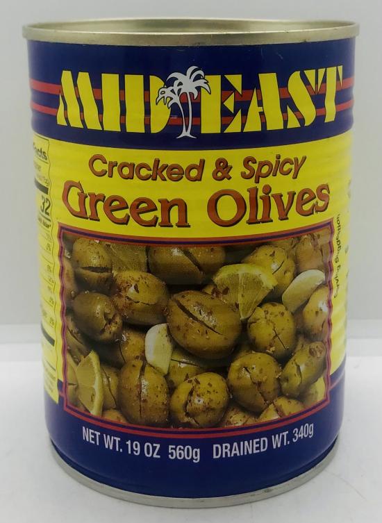 Mideast Green Olives 560g.