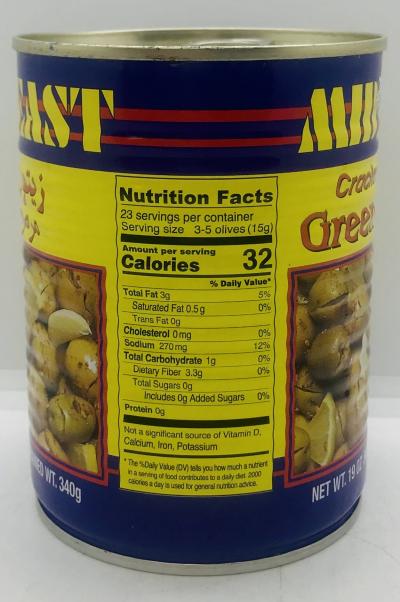 Mideast Green Olives 560g.