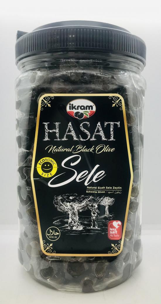 Hasat Black Olives 1200g.