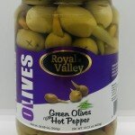 Royal Valley Green Olives Hot 700g.