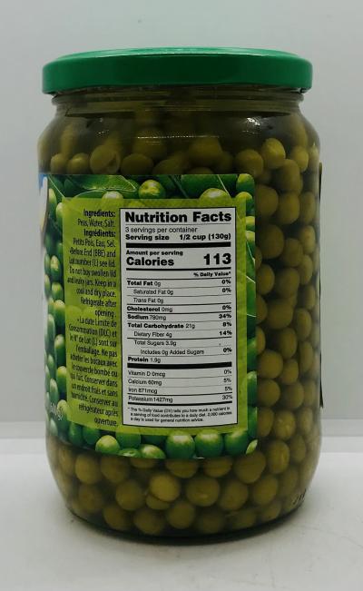 Tukas Green Peas 680g.