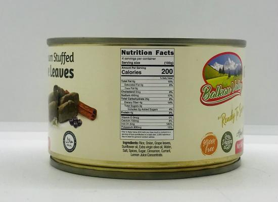 Balkan Valley Grape Leaves 400g.