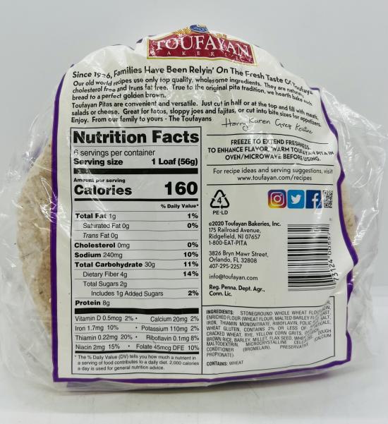 Toufayan Pita Multi Grain 340g.