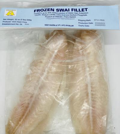 Frozen Swai Fillet 908g.