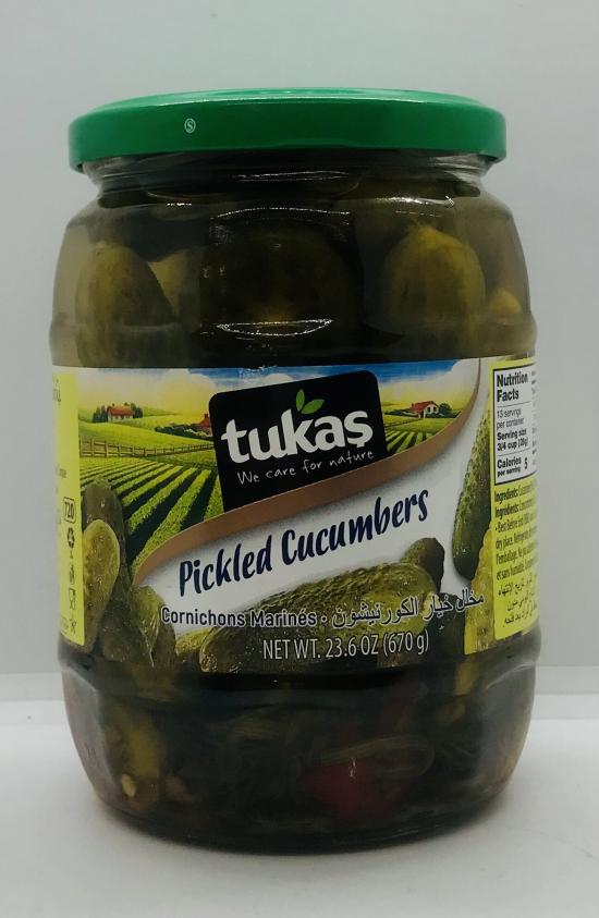 Tukas Pickled Cucumber 670g.