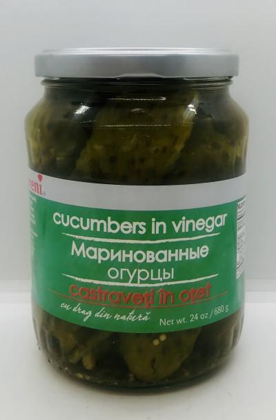 Raureni Cucumbers in Vinegar 680g.