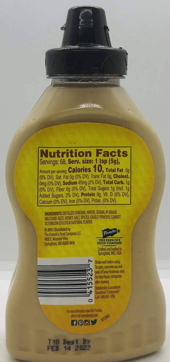 French's Honey Mustard 340g