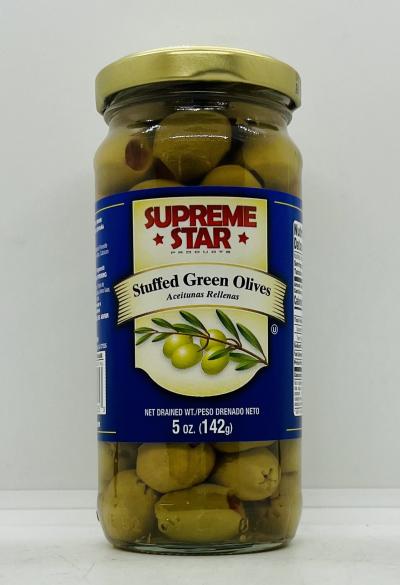 Supreme Star Stuffed Green Olives 142g.