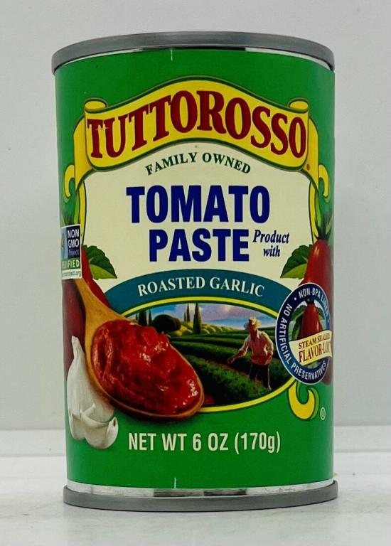 Tuttorosso Tomato Paste w. Roasted Garlic 170g.