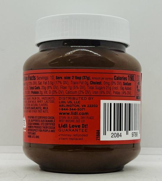 Hazelnut Spread w. Cocoa 368g.