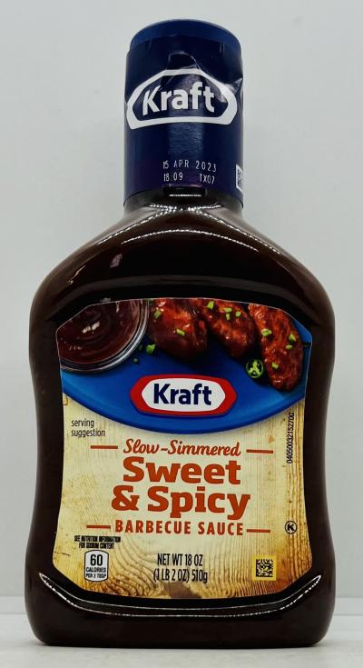 Kraft Sweet & Spicy Barbecue Sauce 510g.