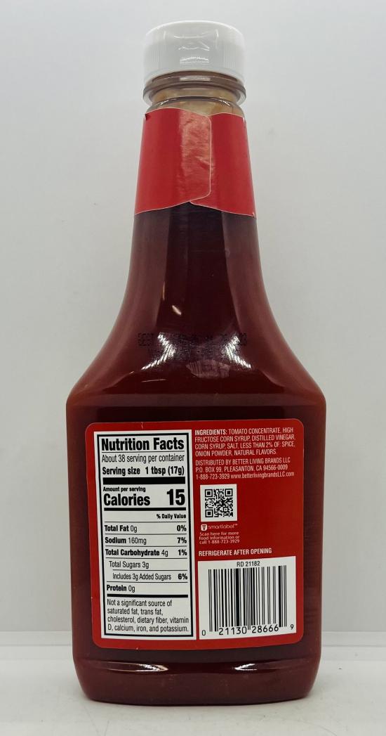 Value Corner Tomato Ketchup 652g.