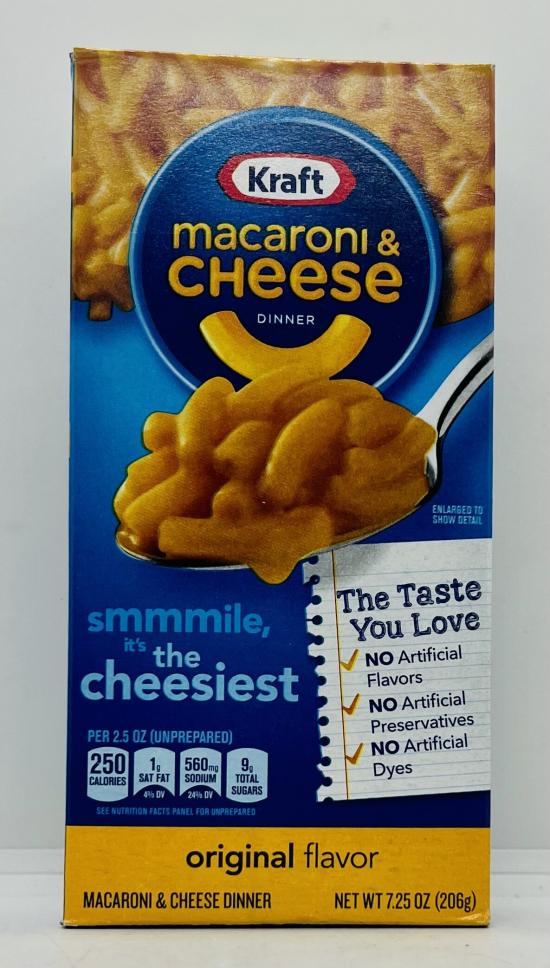 Kraft Macaroni & Cheese Dinner 206g.